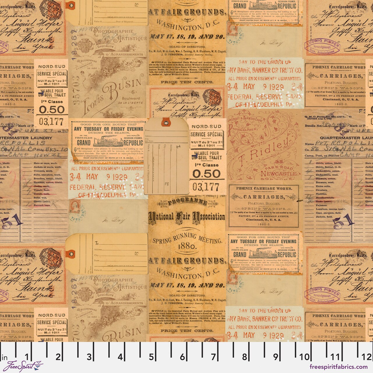 Ephemera in Orange (pwth235.orange) | Eclectic Elements Palette in Orange | Tim Holtz | Free Spirit